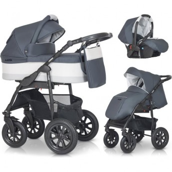 Коляска детская Verdi Babies Laser Black 3в1 цвет 1 (серый) Коляска детская Verdi Babies Laser Black 3в1 цвет 1 (серый)