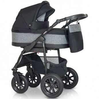 Коляска детская Verdi Babies Laser Black 3в1 цвет 6 (черный с серым) Коляска детская Verdi Babies Laser Black 3в1 цвет 6 (черный с серым)