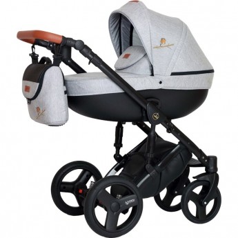 Коляска VERDI Mirage Limited 3 в 1, светло-серый с текстурой льна Коляска VERDI Mirage Limited 3 в 1, светло-серый с текстурой льна